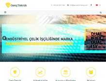 Tablet Screenshot of gencteknikmakina.com